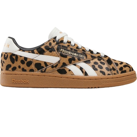 Reebok Women's Club C Leopard Print Sneakers - Picture 3 of 6